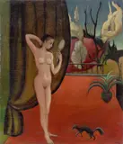 Ludwig Egidius Ronig, Aktstudie, Öl auf Leinwand. Doubliert