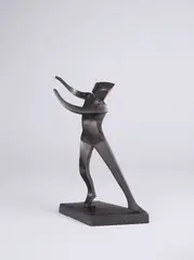 William Wauer, Tänzer, 1923, Bronze mit schwarzer Patina