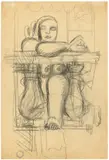 Le Corbusier, Weiblicher Akt auf dem Balkon. 1930er-Jahre