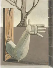 Gottfried Brockmann, Die Geste, 1928, Tempera auf Karton