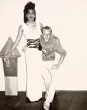 Keith Haring und Model Wanakee Pugh by Andy Warhol, 1984, Silbergelatineabzug. Agfa-Papier, sold Dec 2020