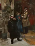 Franz Skarbina, Vor dem Hôtel