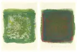 Gotthard Graubner, Ohne Titel, Um 1998, 2-teilig: jeweils Öl auf Papier