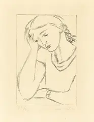 Lassitude by Henri Matisse, 1925, Lithografie auf Japan, sold Nov 2019