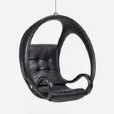 Blackman Cruz Workshop, Hanging pod chair, 1998, leather, steel