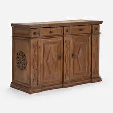 Tuscan, Sideboard cabinet, walnut, iron