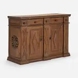 Tuscan, Sideboard cabinet, walnut, iron