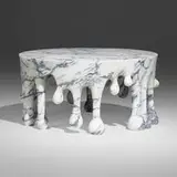 Blackman Cruz Workshop, Leary coffee table, hand-carved marble