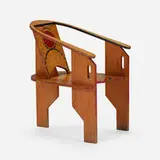 Miguel Barbachano, Armchair, painted wood