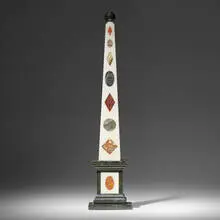 Richard Blow, Obelisk, various stones, marble