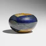 Closed Form by Toshiko Takaezu, c. 1985, glazed porcelain, sold Sep 2024