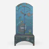 Tommy Simpson, Mermaid's Shadow cabinet, c. 2005, carved and polychromed wood