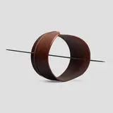 William Hunter, Hoop Series #1 Curvilinear, 1989, painted and carved cocobolo