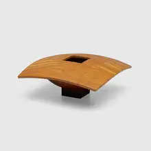 H. Wayne Raab, Squares and Spheres, 1988, curly maple, wenge