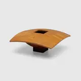 H. Wayne Raab, Squares and Spheres, 1988, curly maple, wenge