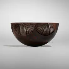 Hans Weissflog, Half Circle Bowl, cocobolo