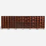 Bookshelves, set of twelve by Peter Hvidt & Orla Mølgaard-Nielsen, 1952, teak, sold Nov 2025