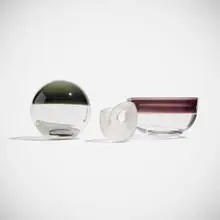Collection of Art Objects by Timo Sarpaneva, 1951-57, glass, sold Nov 2025
