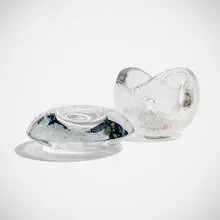Art Objects, set of two by Timo Sarpaneva, glass, sold Nov 2025