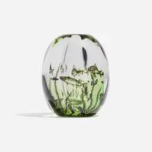 Edward Hald, Graal fish vase, glass