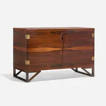 Svend Langkilde, Cabinet, c. 1960, rosewood, brass