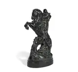 Joseph Breitner, patinated bronze figure of 'St George Patronus', patinated bronze