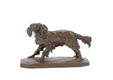 Pierre-Jules Mêne, late 19th century patinated bronze model of a King Charles spaniel