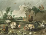 Frans Snyders, Birds in a landscape, oil on canvas