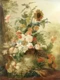 Georgius Jacobus Johannes van Os, Still life of flowers, oil on canvas