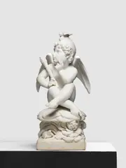 Harriet Hosmer, carved white marble figure of 'Will O'The Wisp', marble