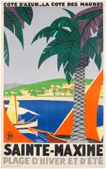 SAINTE-MAXIME. SNCF by Roger Broders, sold Apr 2018