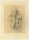 Karl Hofer, Sitzende. 1930er-Jahre