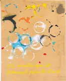 Ben Vautier, 12 cercles qui se prennent pour de l’art, 1991, Acryl auf Holz