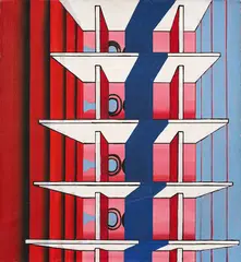 Ulrich Knispel, Technik VI, Öl über Bleistift auf Leinwand. 100,4 cm × 92,3 cm (39 ½ in. × 36 ⅜ in.)