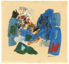 Ohne Titel by Fritz Winter, 1959, Öl auf Papier, sold Nov 2017