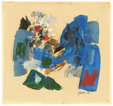Ohne Titel by Fritz Winter, 1959, Öl auf Papier, sold Nov 2017