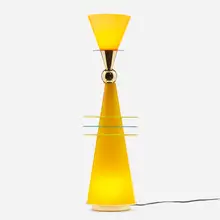 Adam Tihany and Joseph Mancini, K6 Wassily table lamp, 1985, blown glass, metal