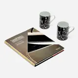 Robert Venturi with Denise Scott Brown, Notebook mugs, pair, 1984, transfer-printed porcelain