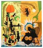 Lari Pittman, This Desire, Beloved and Despised, Continues Regardless, 1989, 9-color lithograph and screenprint on Arches 88 paper