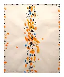 Emerson Woelffer, Untitled (Fingerprints), 1965, Gouache on Strathmore paper