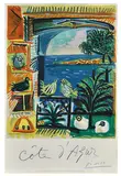 Côte d'Azur by Pablo Picasso, 1962, Lithograph on paper mounted to canvas, sold Nov 2018