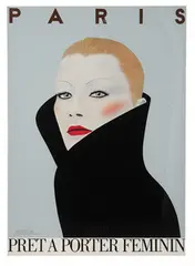 Razzia, Prêt à Porter Féminin, c. 1980, Lithograph on paper