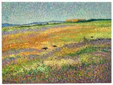 Henri van Lerven, Heath Landscape with Crows, Oil on canvas