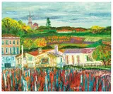 Jean-Pierre Pophillat, Vendages à Saint Émilion, France, 1989, Oil on canvas