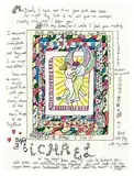 Paradise Now (An illuminated letter from Niki to Michael) by Niki de Saint Phalle, Ink, colored pencil, and wax crayons on paper, sold Nov 2018