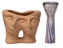 Gerd Utescher, Vessels (2), Ceramic; glazed ceramic