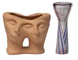 Gerd Utescher, Vessels (2), Ceramic; glazed ceramic