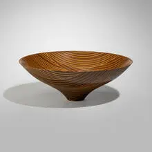 Virginia Dotson, Bowl, 1990, wenge, birch