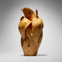 Nature Boy by Michelle Holzapfel, 1998, yellow birch, sold Jul 2024