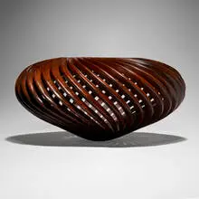 William Hunter, Converging Rhythms (from the Basket series), 1998, cocobolo